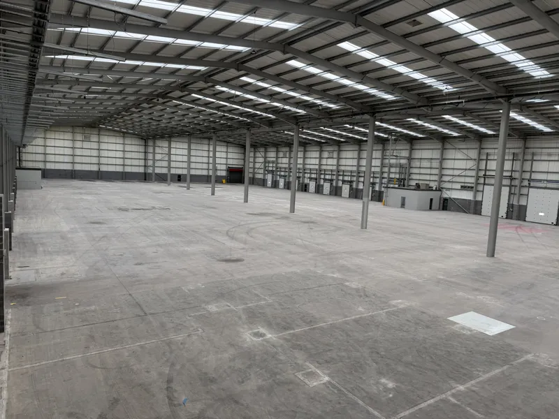 Warehouse ready for handover